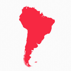 Abstract South America Simple Map Background