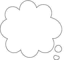 Black and white speech bubble balloon icon sticker memo keyword planner text box banner, flat png transparent element design