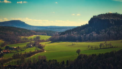 Elbsandsteingebirge - Sächsische Schweiz - Deutschland - Sachsen - Gebirge - Berg - Berge - Fels -...