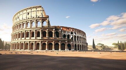 Colosseum or Coliseum in Rome, Italy