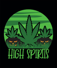 High spirits halloween t shirt design