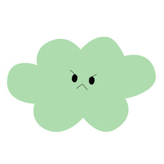 cloud green cute , element ,minimal