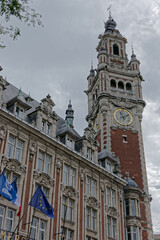 Beffroi néo-flamand de la chambre de commerce de Lille - Nord - France 