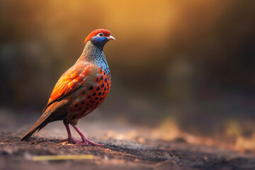 Graceful Common Pheasant in Natural Isolation
