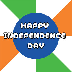 happy independence day 15th august template for card design background