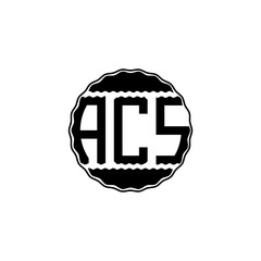 Letter Logo Design 'ACS'