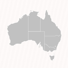 Detailed Map of Australia With States and Cities