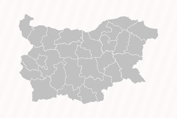 Detailed Map of Bulgaria With States and Cities