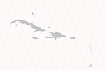 Detailed Map of Caribbean With States and Cities