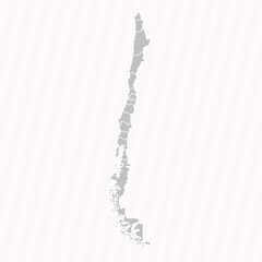 Detailed Map of Chile With States and Cities