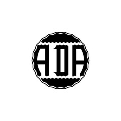 Letter Logo Design 'ADA'