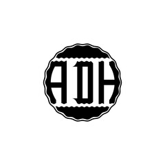 Letter Logo Design 'ADH'