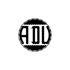 Letter Logo Design 'ADU'
