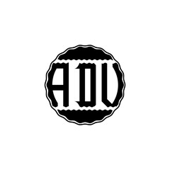 Letter Logo Design 'ADV'