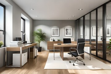 modern office interior Generated Ai