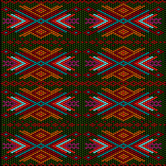 Folk ornament, national pattern, ethnic embroidery, ornamental texture, traditional geometric motives of the tribes of the Australian continent.