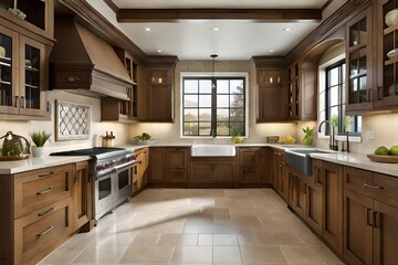 modern kitchen interior Generated Ai
