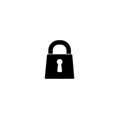 Lock pad icon  isolated on white background