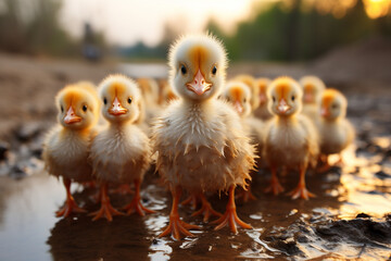 Wet ducklings