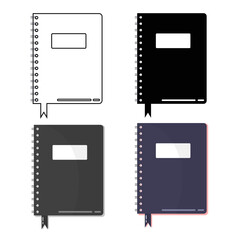 Abstract Copybook Silhouette Illustration