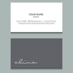 Business card design template
