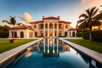 palace in the night