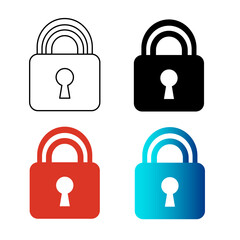 Abstract Locker Silhouette Illustration