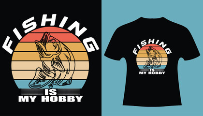 Fishing is my hobby t shirt design, fishing t shirt design