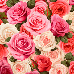 roses for wedding background