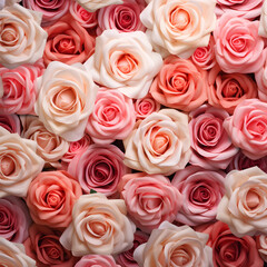 roses for wedding background