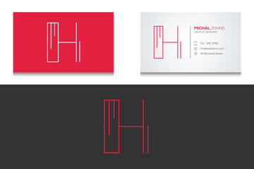 Business card design template