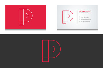 Business card design template