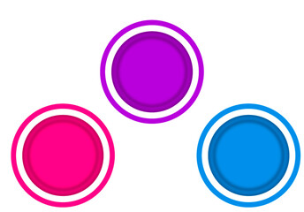 3 Colour circle Infographic 