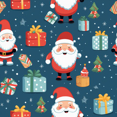 Christmas wrapping paper pattern. High quality photo