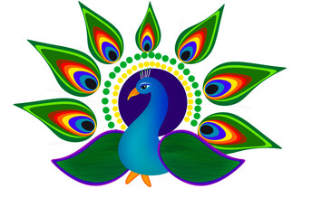 Peacock Rangoli