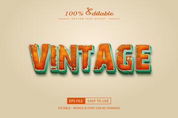 Obraz premium A vintage text effect vector 