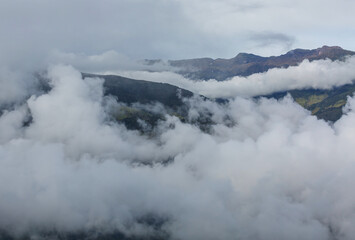 Obraz premium Foggy mountains in Colombia