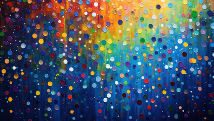 Colorful circles and confetti. Vibrant Celebration rainbow Circles and Confetti Transforming Every Moment into a Joyful Party Atmosphere, Perfect for Birthdays and Special Events