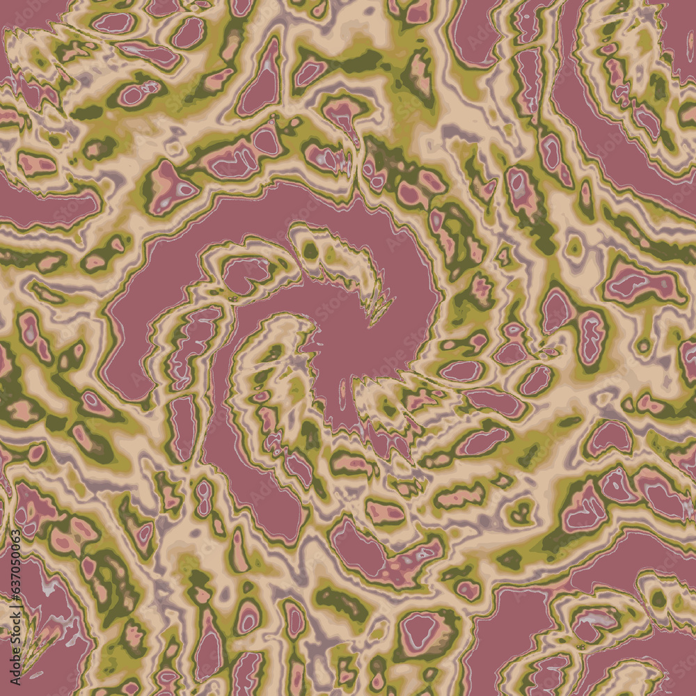 Wall mural swirl pattern. tie dye seamless pattern . spiral liquid seamless pattern