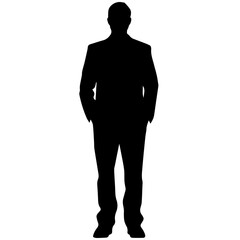 people silhouettes, vector illustration