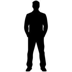 people silhouettes, vector illustration