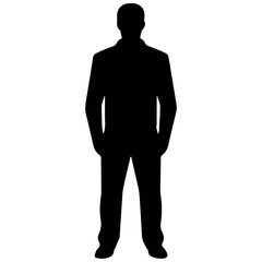 people silhouettes, vector illustration