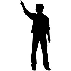 people silhouettes, vector illustration