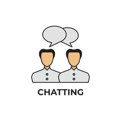 chatting vector type icon