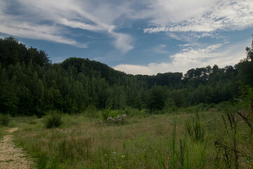 Fototapeta na wymiar Beautiful view of the Vertbois sandpit