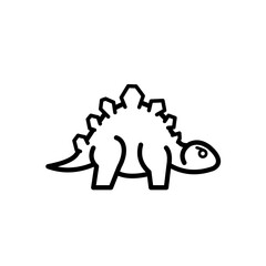 stegosaurus, dinosaur - vector icon © KR Studio