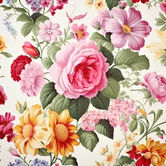 Fototapeten seamless floral pattern © dejanira