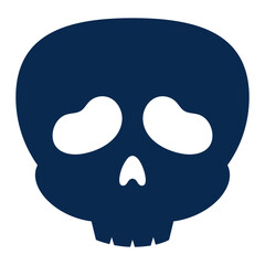 Skull cartoon face illustration