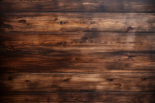 木材の茶色の壁の板パネルのテクスチャの背景画像　timber wood brown wall plank panel texture background　Generative AI