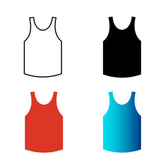 Abstract Tanktop Tshirt Silhouette Illustration